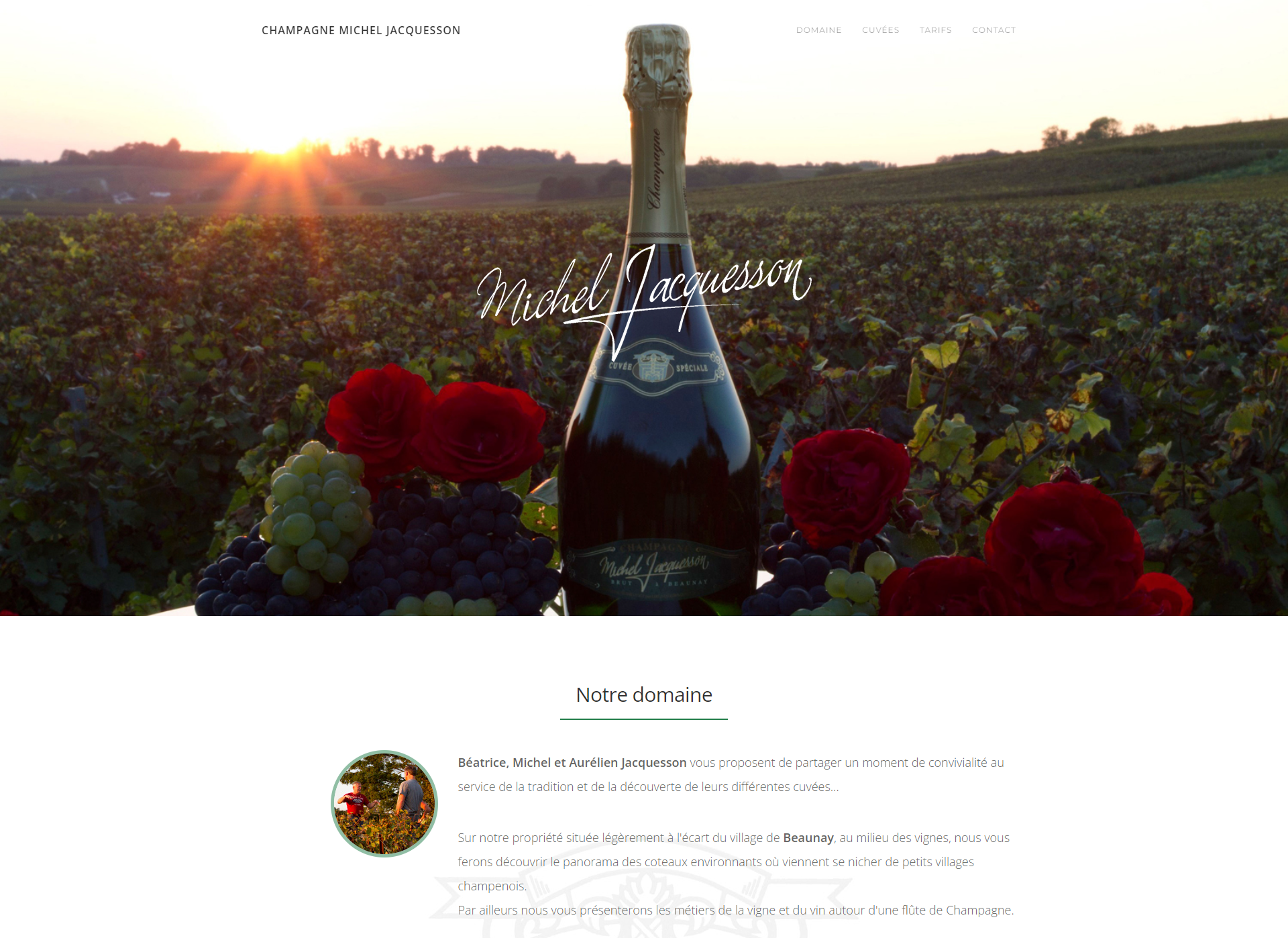 Champagne Michel Jacquesson (site vitrine) Champagne Michel Jacquesson (site vitrine)