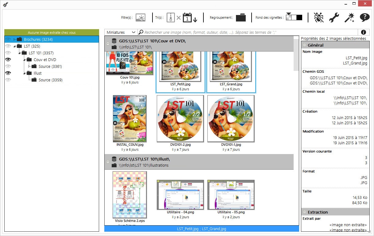 Application de gestion de sources pour infographistes Application de gestion de sources pour infographistes